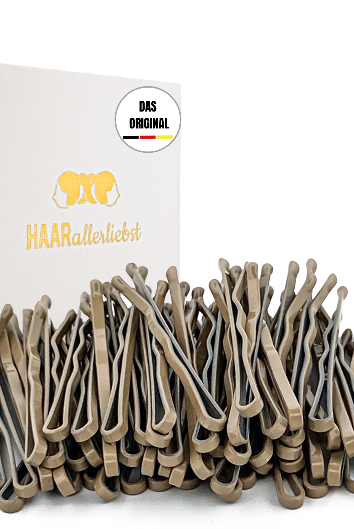 Bobby Pins mini (beige | 50 Stück | 34mm) - HAARallerliebst