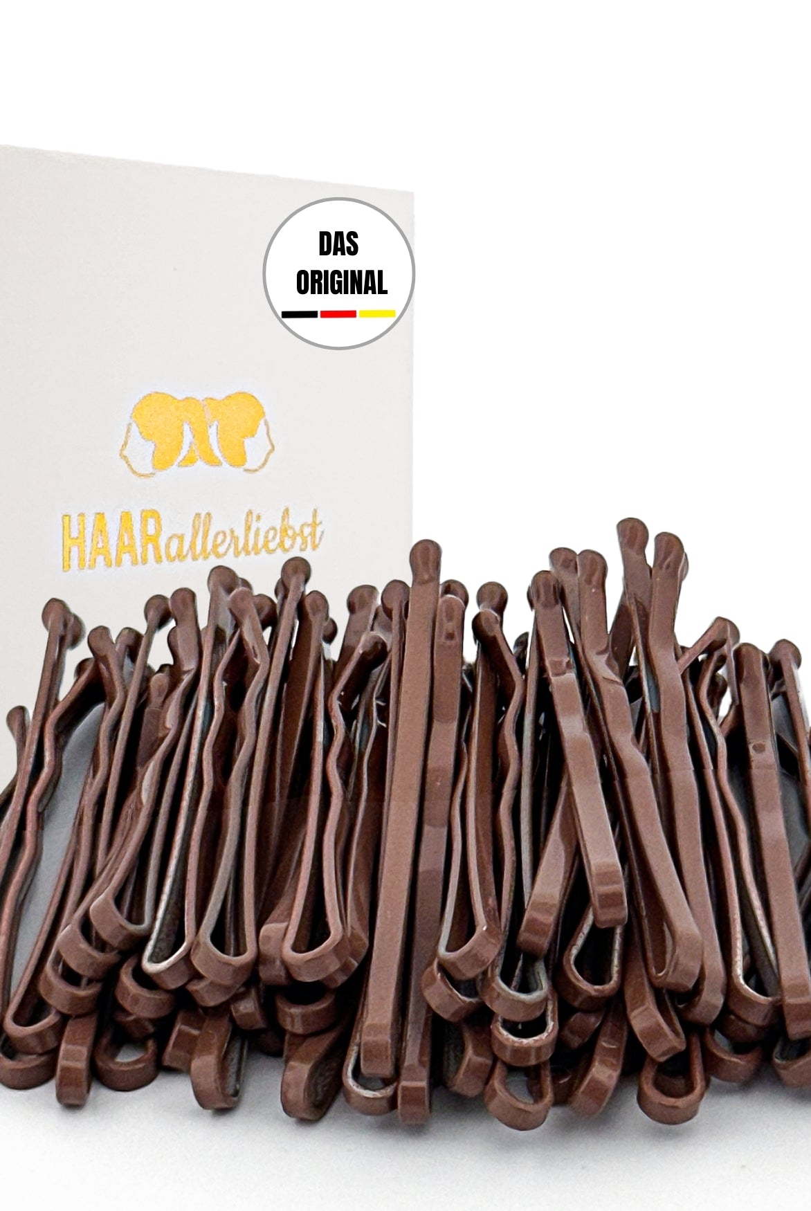Bobby Pins mini (braun | 50 Stück |34mm) - HAARallerliebst
