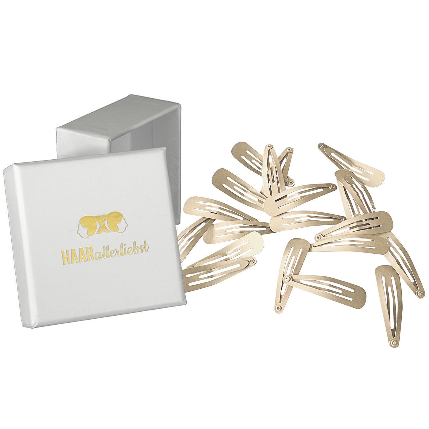 Haarspangen (beige | 20 Stück | 5cm) - HAARallerliebst