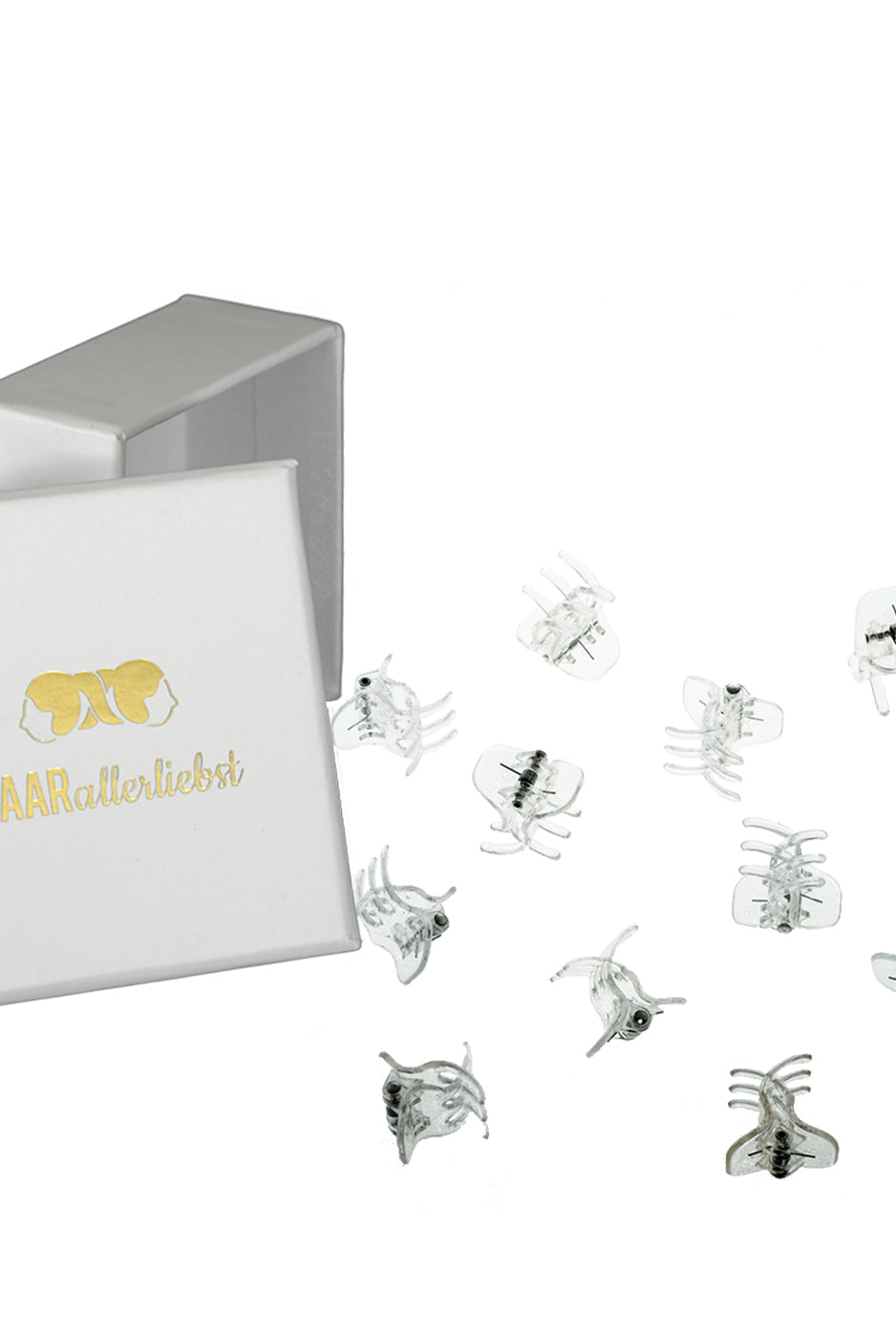 Haarklammern (Transparent | 12 Stück | 2cm) - HAARallerliebst