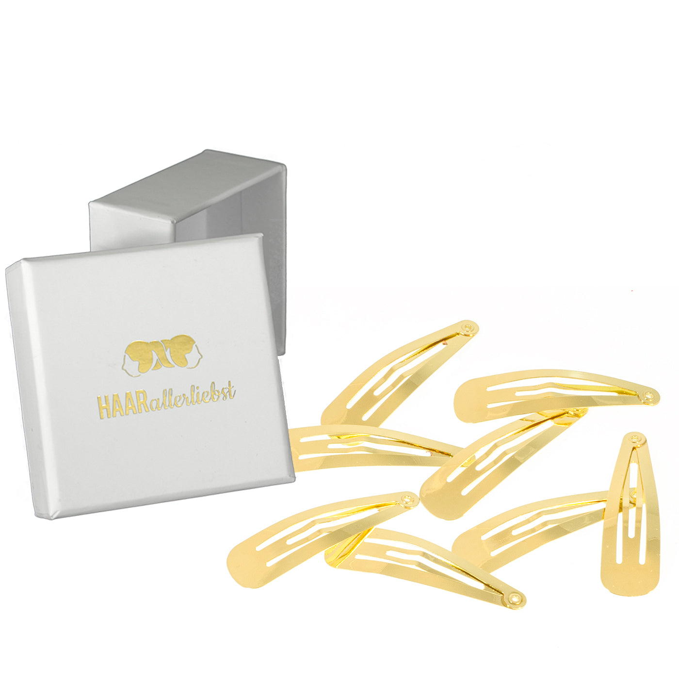 Haarspangen (gold glänzend | 8 Stück | 5cm) - HAARallerliebst