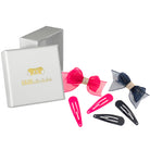 Haarschmuck Set Schleifen (pink blau | 6 Stück) - HAARallerliebst
