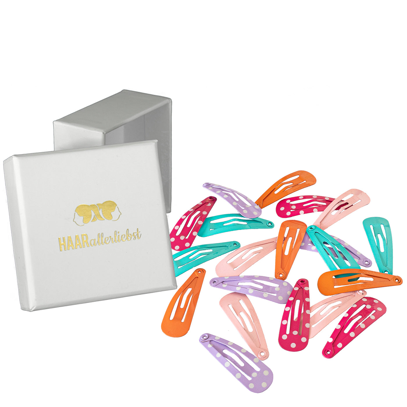 Haarspangen mini (bunt | 20 Stück | 30mm) - HAARallerliebst