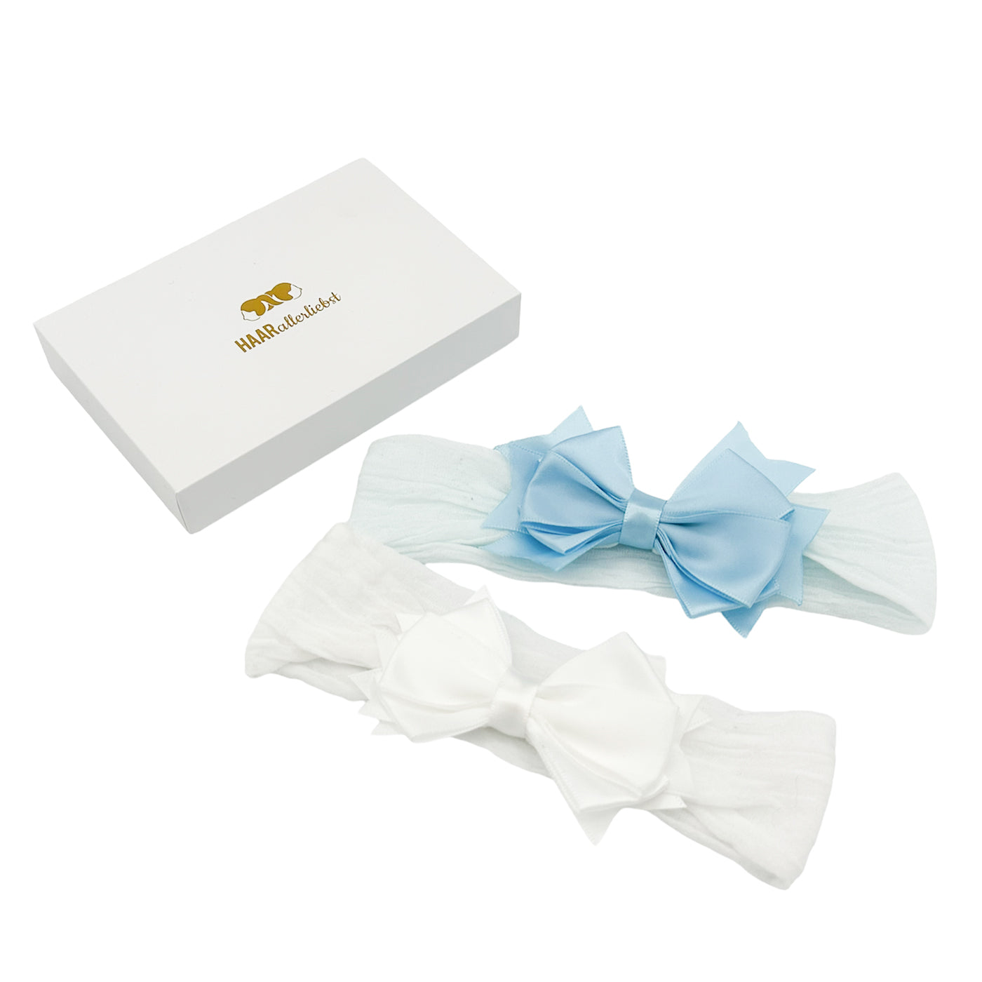 Haarbänder (weiss blau | 32cm) - HAARallerliebst