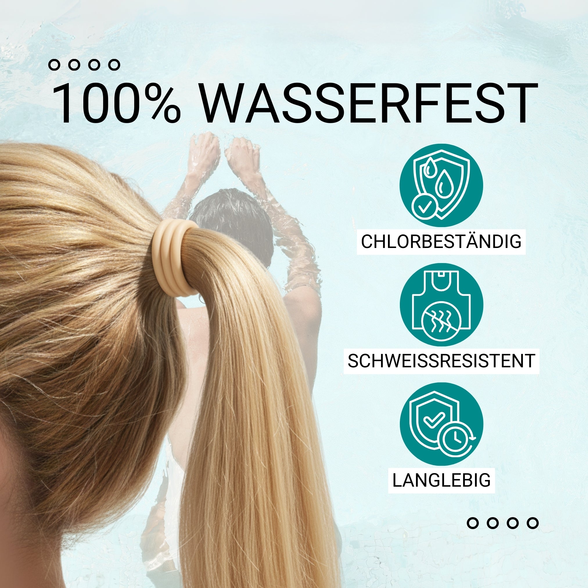 Silikon Haargummis (beige | 9 Stück) extra starker Halt - HAARallerliebst