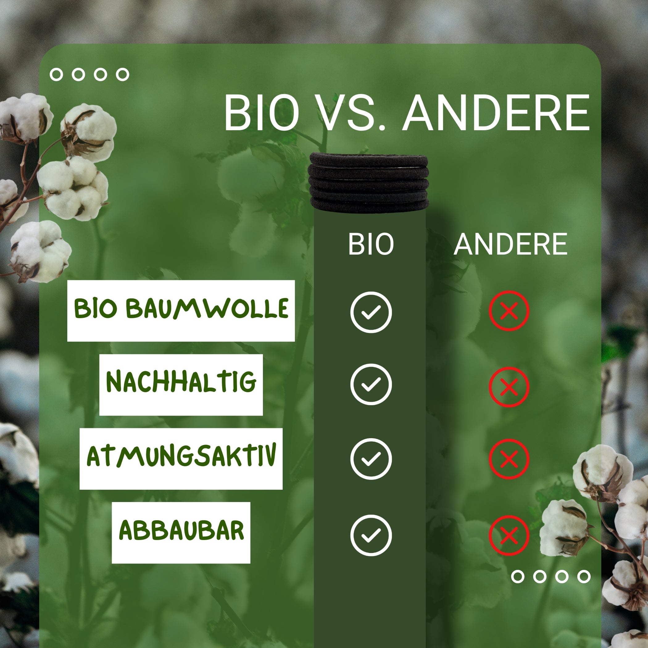Haarallerliebst Haargummi Damen 30er Set – Haargummis dünn ohne Metall aus Bio-Baumwolle & Naturkautschuk - HAARallerliebst