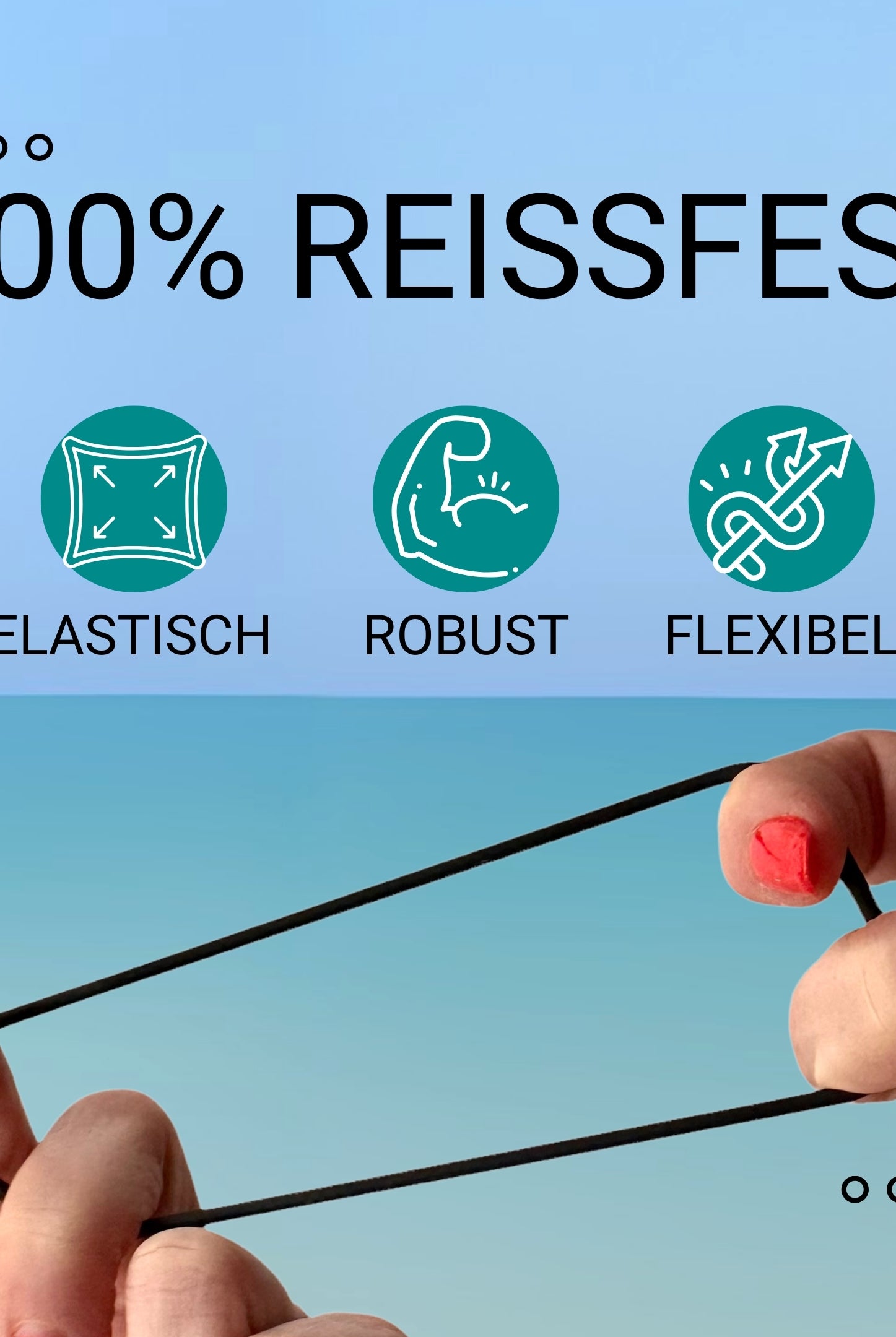 Silikon Haargummis (schwarz | 9 Stück) extra starker Halt - HAARallerliebst