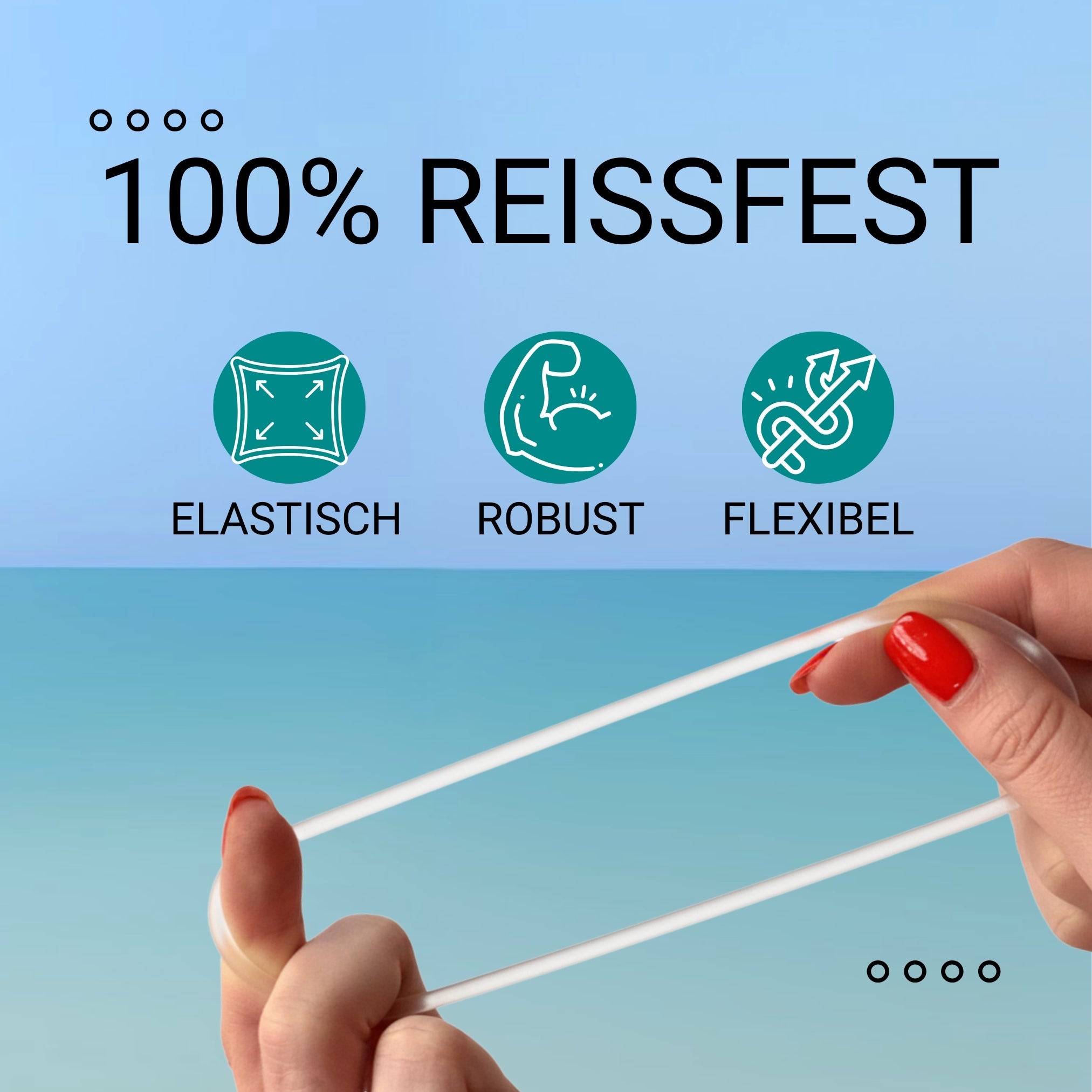 Haargummi Silikon (transparent | 9 Stück) extra starker Halt - HAARallerliebst