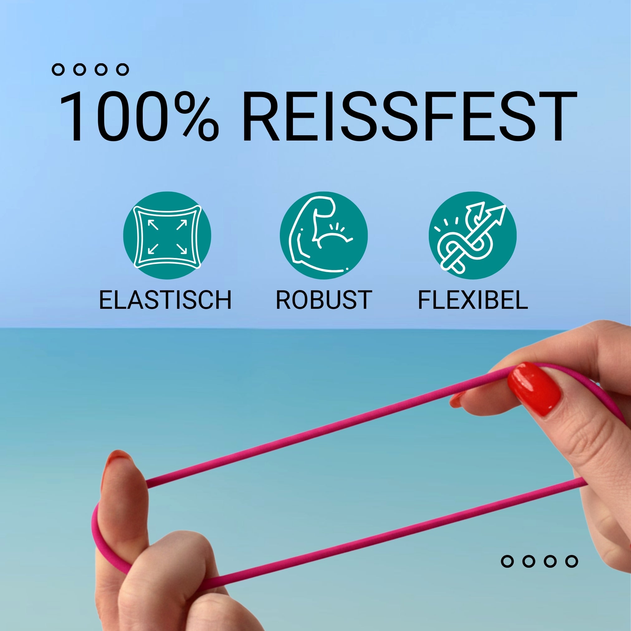 Silikon Haargummis (berry | 9 Stück) extra starker Halt - HAARallerliebst