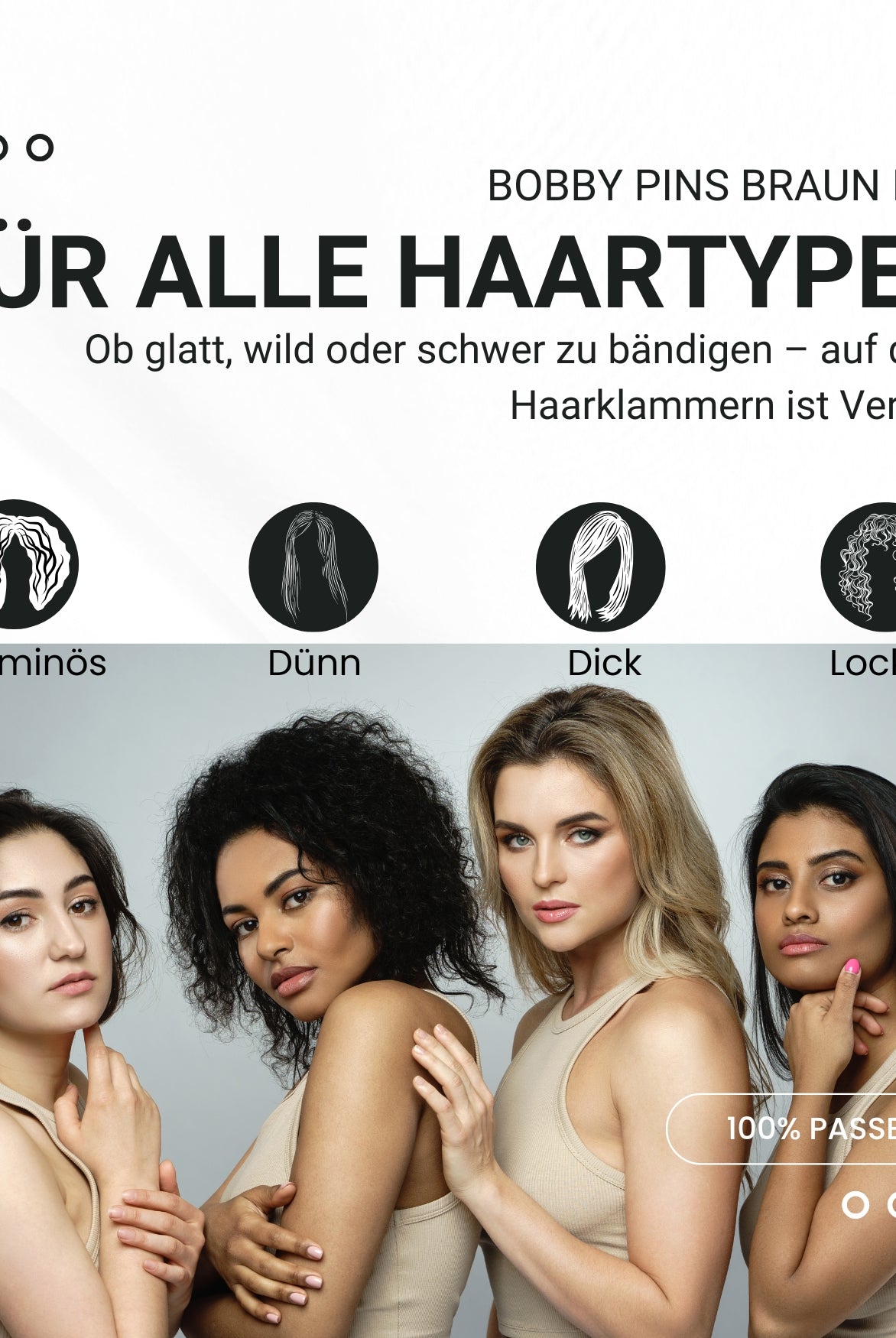 Bobby Pins mini (braun | 50 Stück |34mm) - HAARallerliebst