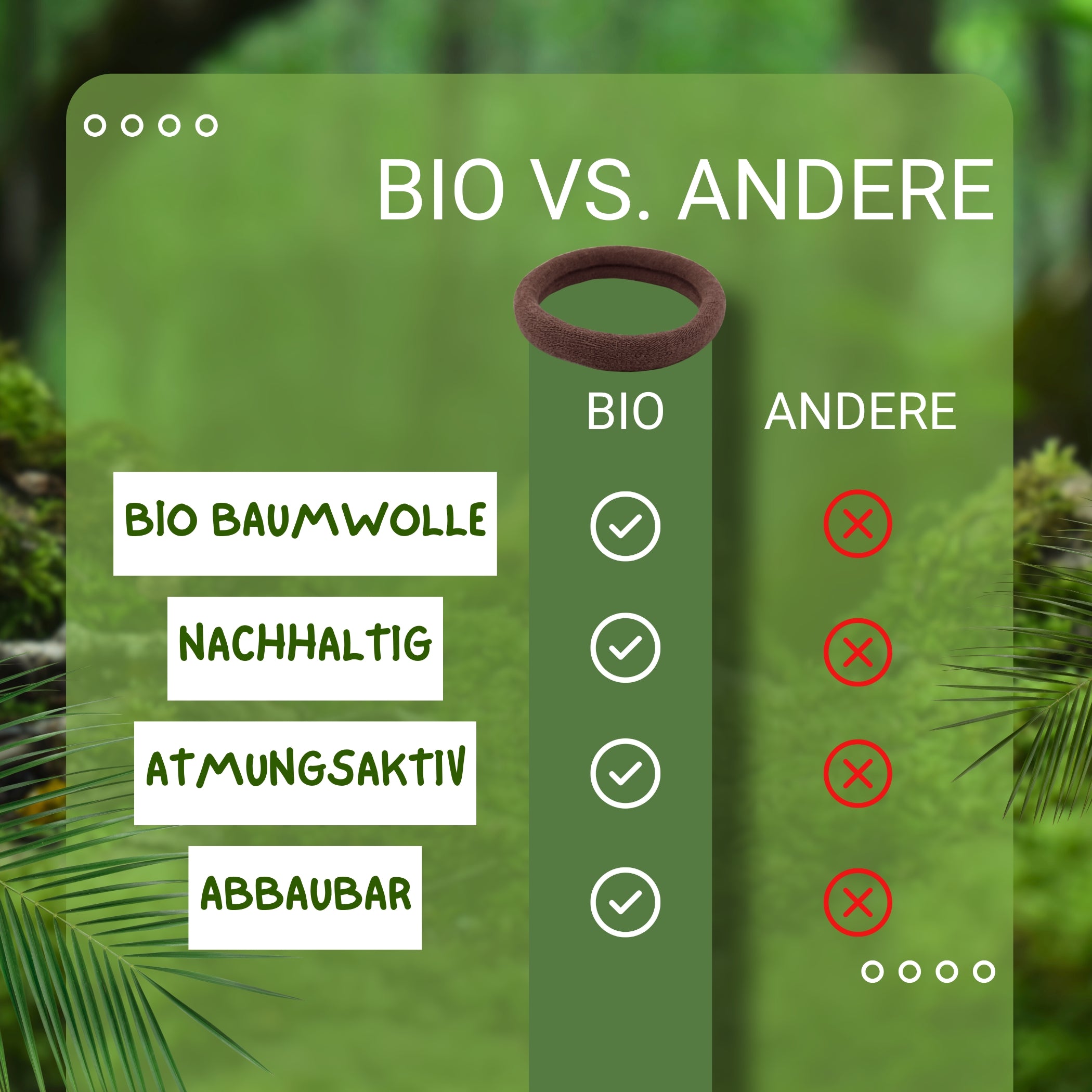 Haarallerliebst Haargummi Damen 8er Set – Haargummis soft ohne Metall aus Bio-Baumwolle - HAARallerliebst