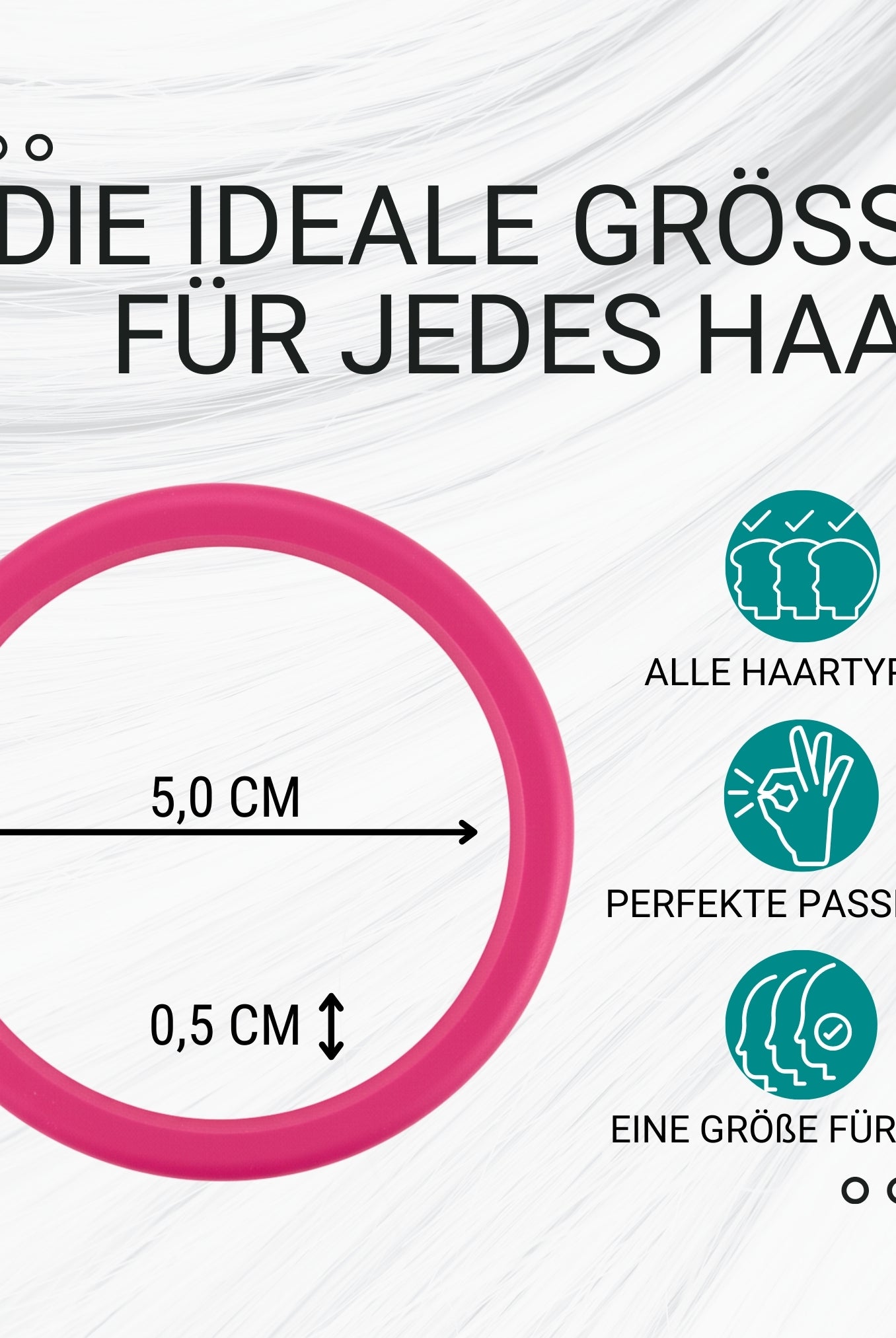 Silikon Haargummis (berry,pink,coralle| 9 Stück) extra starker Halt - HAARallerliebst