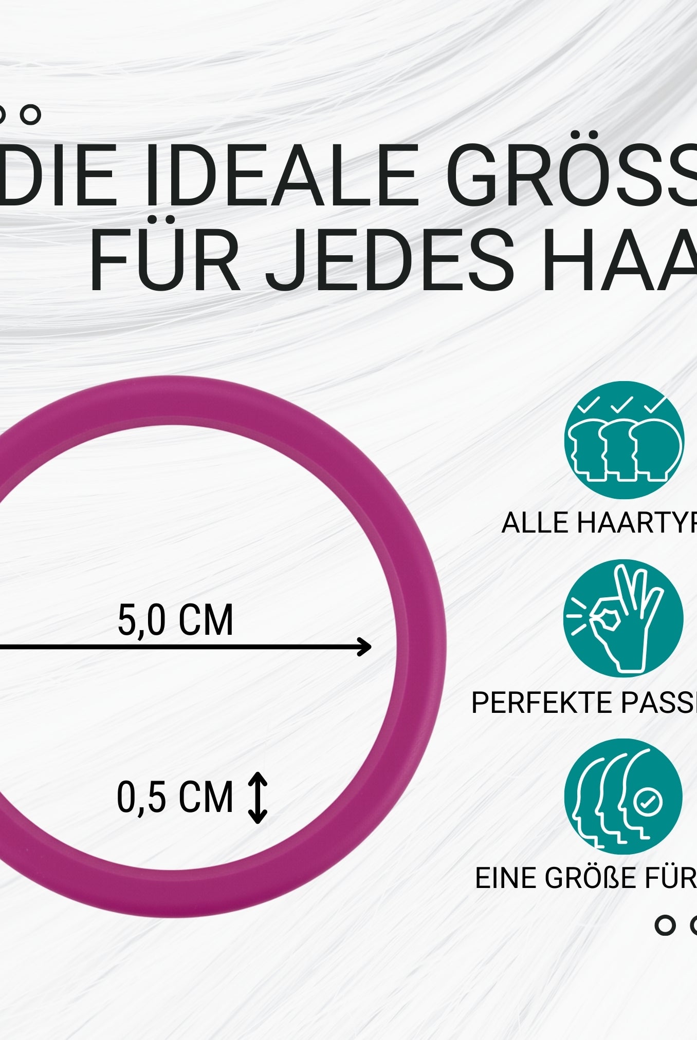 Silikon Haargummis (berry | 9 Stück) extra starker Halt - HAARallerliebst