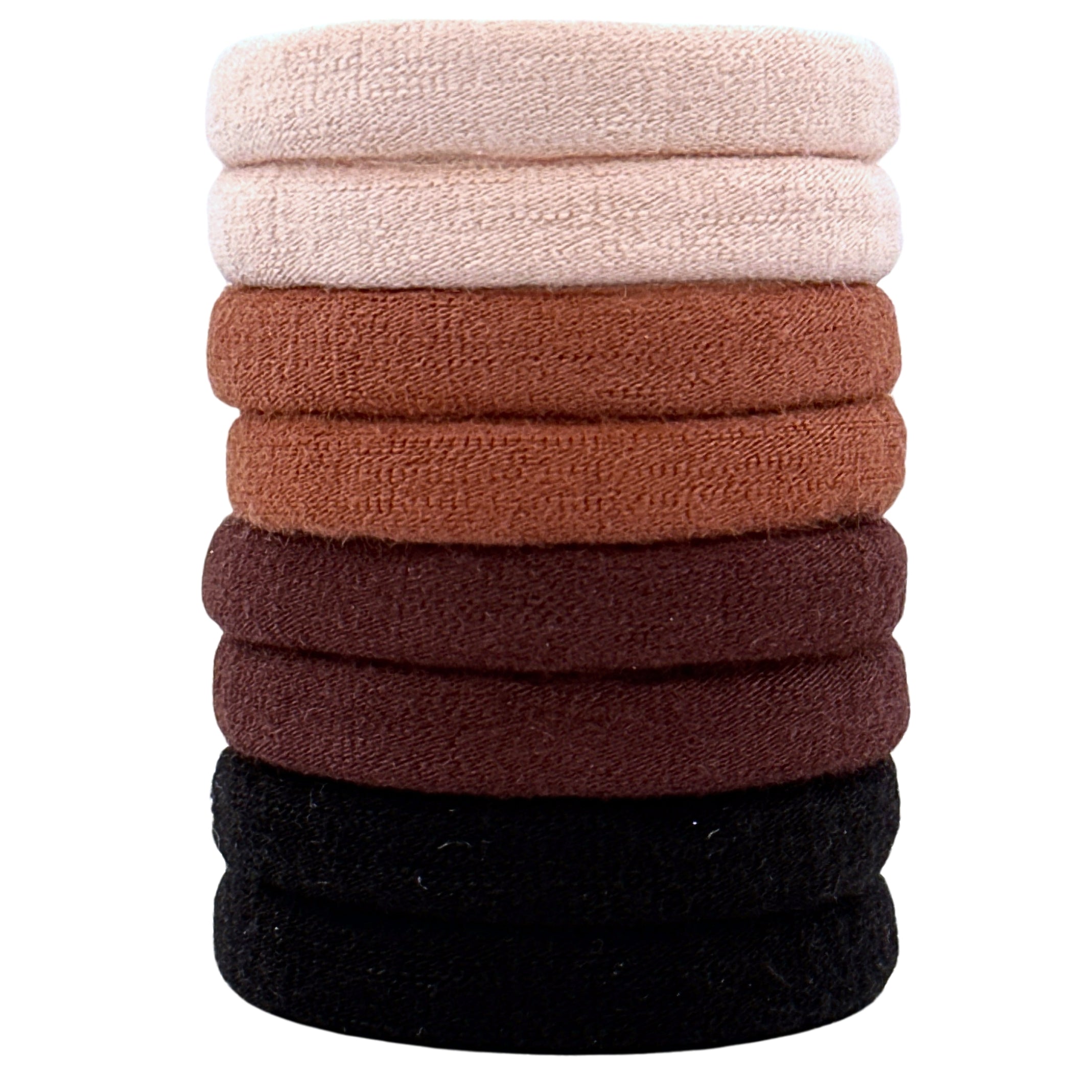 Haarallerliebst Haargummi Damen 8er Set – Haargummis soft ohne Metall aus Bio-Baumwolle - HAARallerliebst