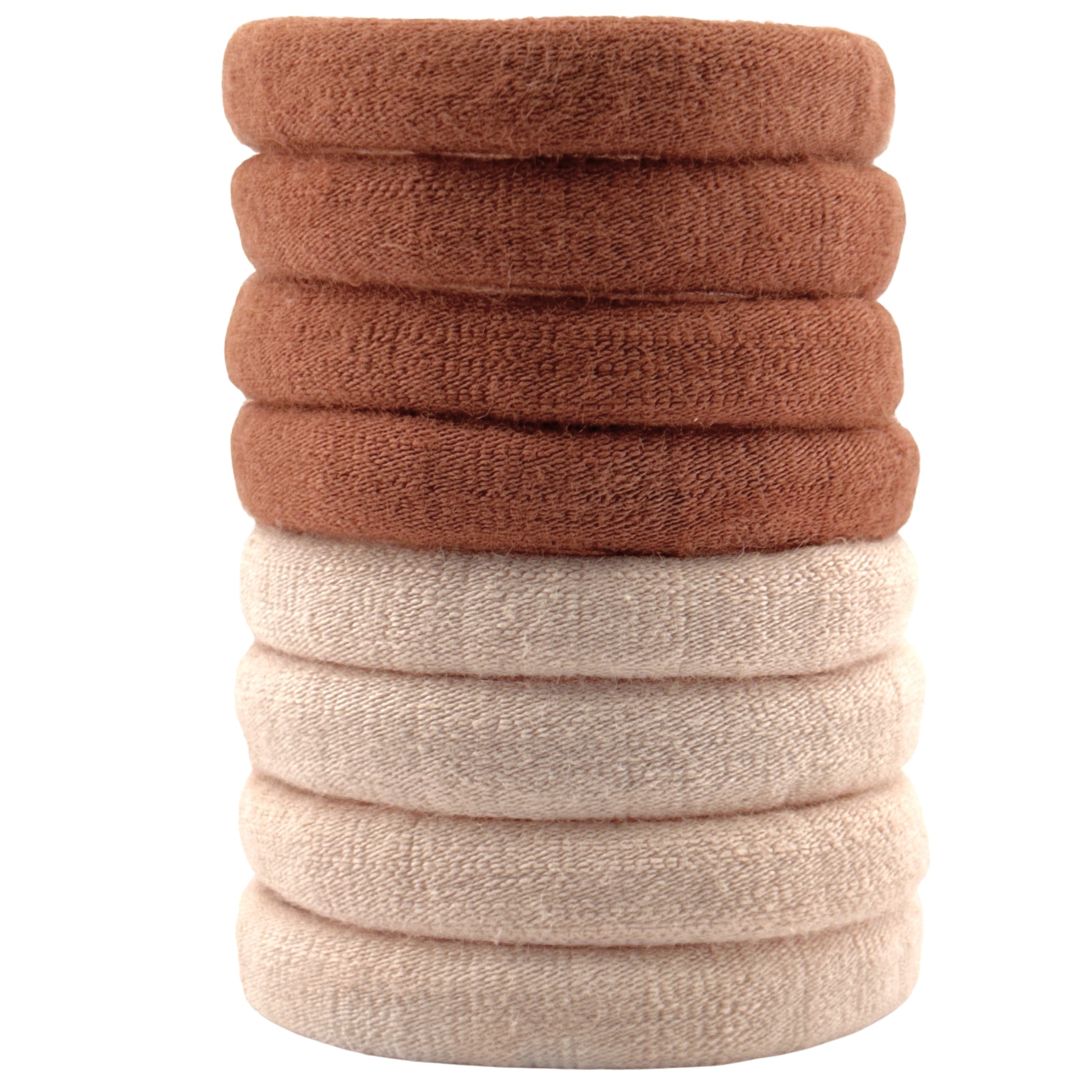 Haarallerliebst Haargummi Damen 8er Set – Haargummis soft ohne Metall aus Bio-Baumwolle - HAARallerliebst