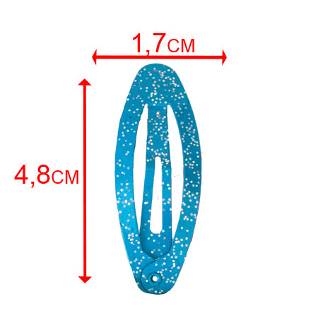 Haarspangen oval (20 Stück | Glitzer) - HAARallerliebst