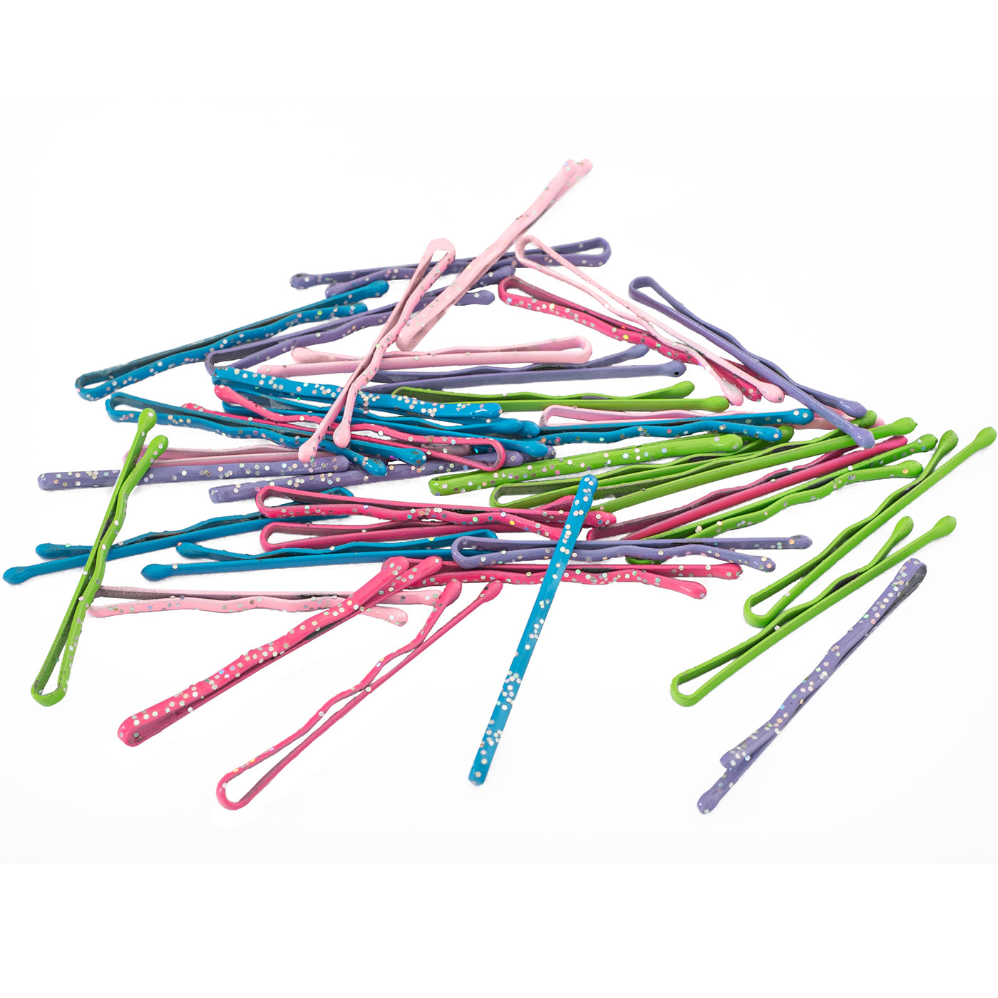Bobby Pins (40 Stück | bunt mit Glitzer) - HAARallerliebst