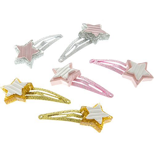 Haarspangen Sterne (Glitzer | 6 Stück) - HAARallerliebst