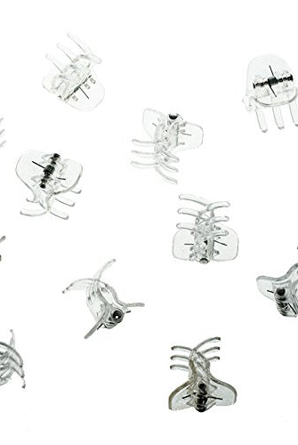 Haarklammer klein (Transparent | 12 Stück | 2cm) - HAARallerliebst