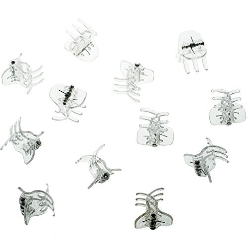 Haarklammer klein (Transparent | 12 Stück | 2cm) - HAARallerliebst