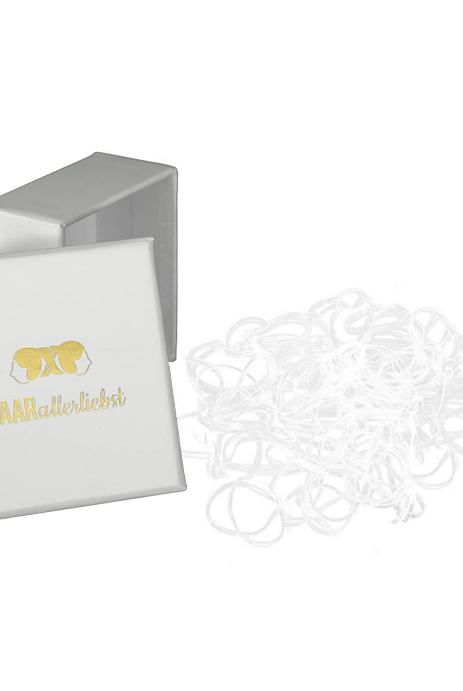 Haargummis mini klein (250 Stück | transparent | 1cm) - HAARallerliebst