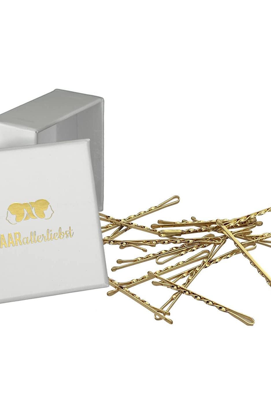 Bobby Pins gedreht (24 Stück | 5cm | (beige, gold, roségold, silber) für ultimativen Halt - HAARallerliebst