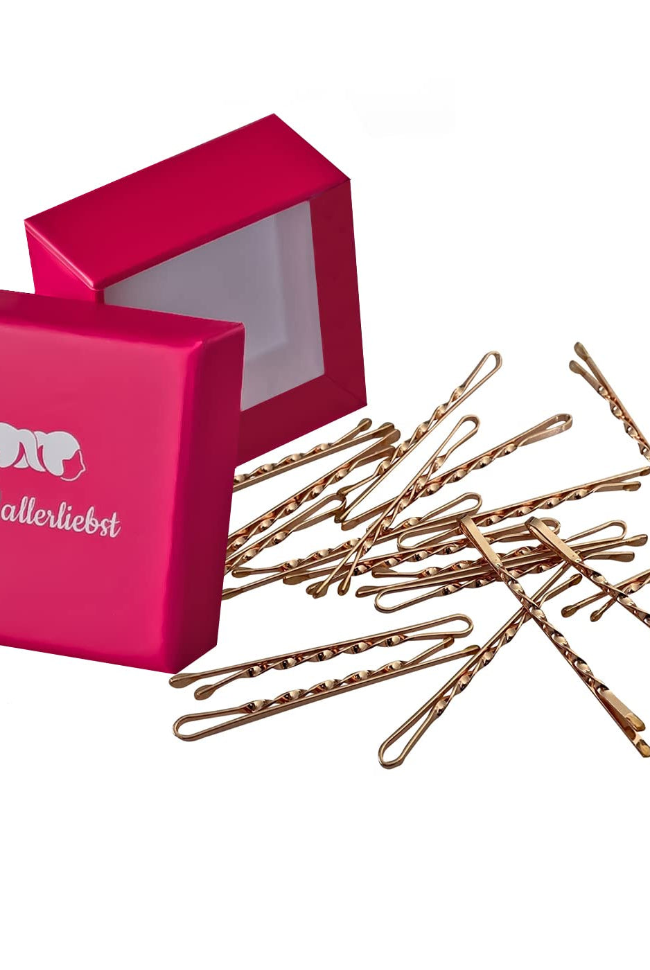 Bobby Pins gedreht (24 Stück | 5cm | (beige, gold, roségold, silber) für ultimativen Halt - HAARallerliebst