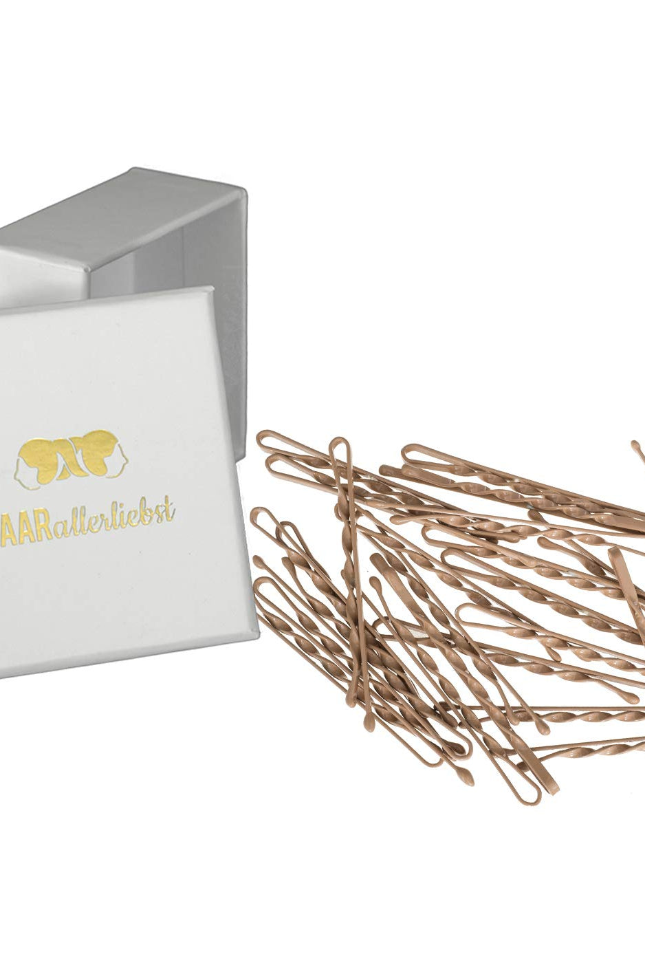 Bobby Pins gedreht (24 Stück | 5cm | (beige, gold, roségold, silber) für ultimativen Halt - HAARallerliebst