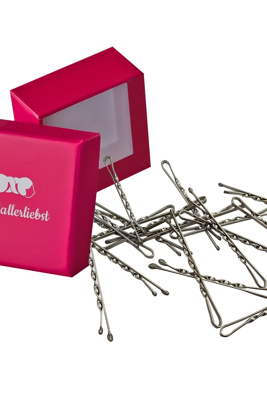 Bobby Pins gedreht (24 Stück | 5cm | (beige, gold, roségold, silber) für ultimativen Halt - HAARallerliebst