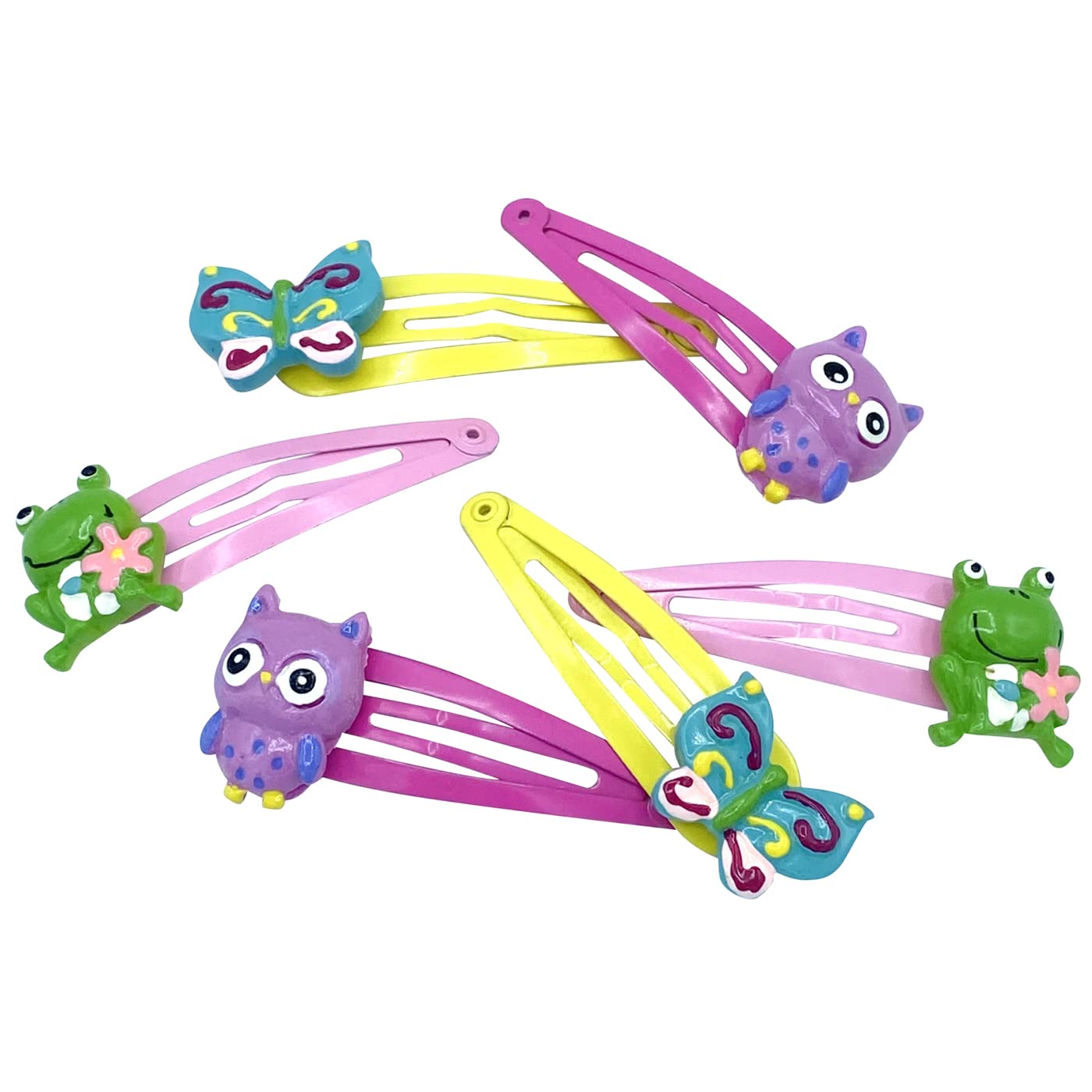 Haarspange Schmetterling Frosch Eule Set (6 teilig) - HAARallerliebst