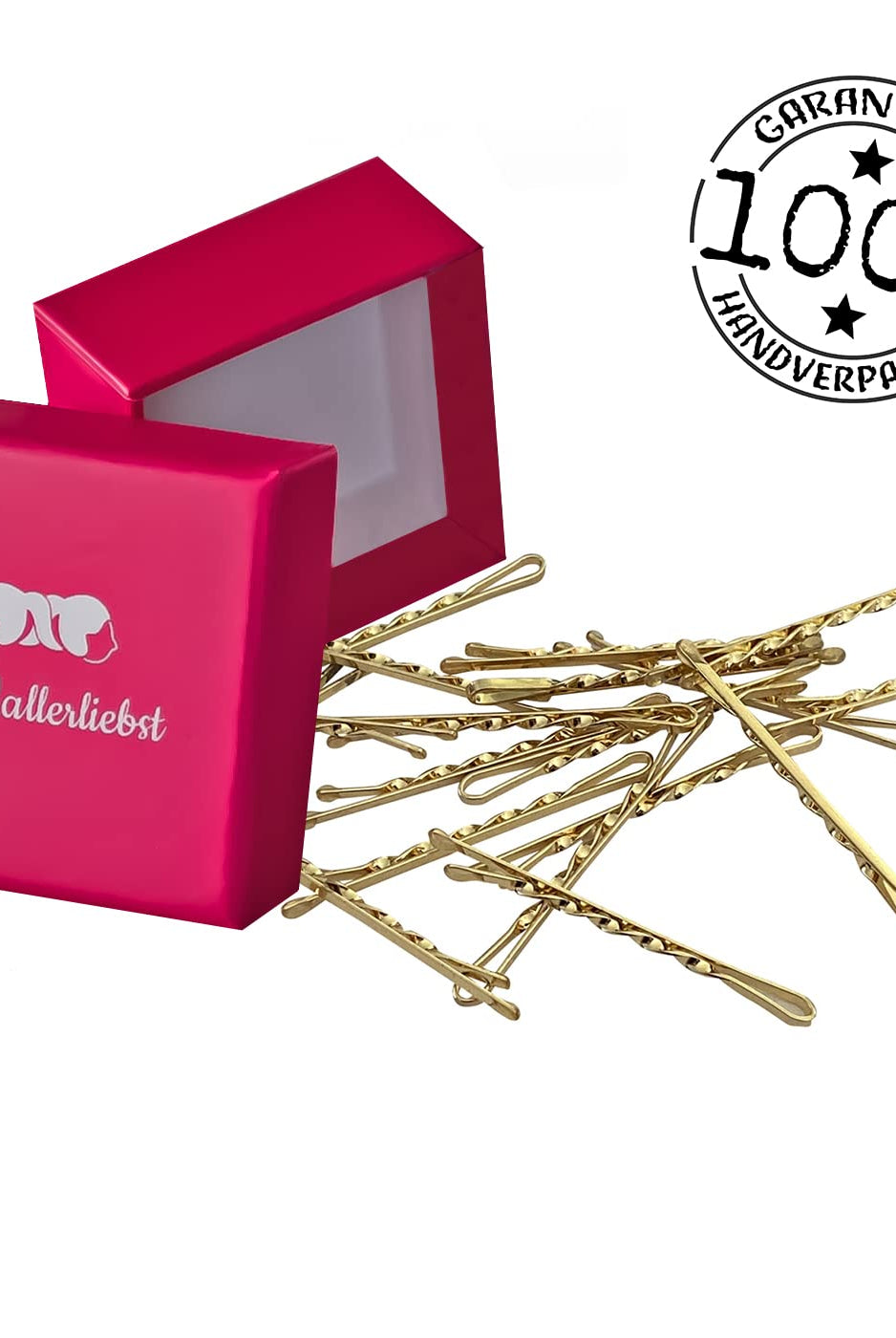 Bobby Pins gedreht (24 Stück | 5cm | (beige, gold, roségold, silber) für ultimativen Halt - HAARallerliebst