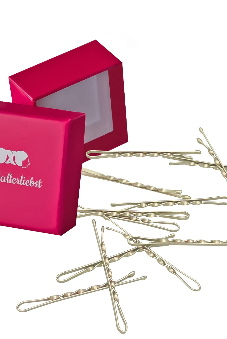 Bobby Pins gedreht (24 Stück | 5cm | (beige, gold, roségold, silber) für ultimativen Halt - HAARallerliebst