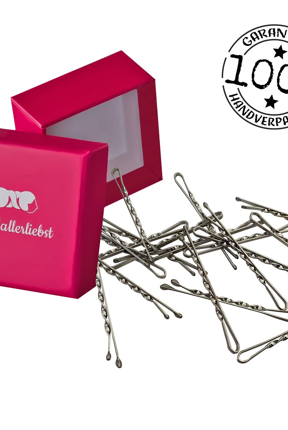 Bobby Pins gedreht (24 Stück | 5cm | (beige, gold, roségold, silber) für ultimativen Halt - HAARallerliebst