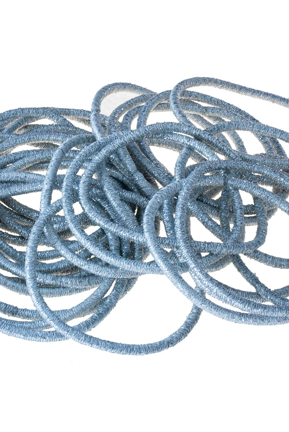 Haargummi für dünnes Haar (silber | 30 Stück | 2mm dünn) - HAARallerliebst