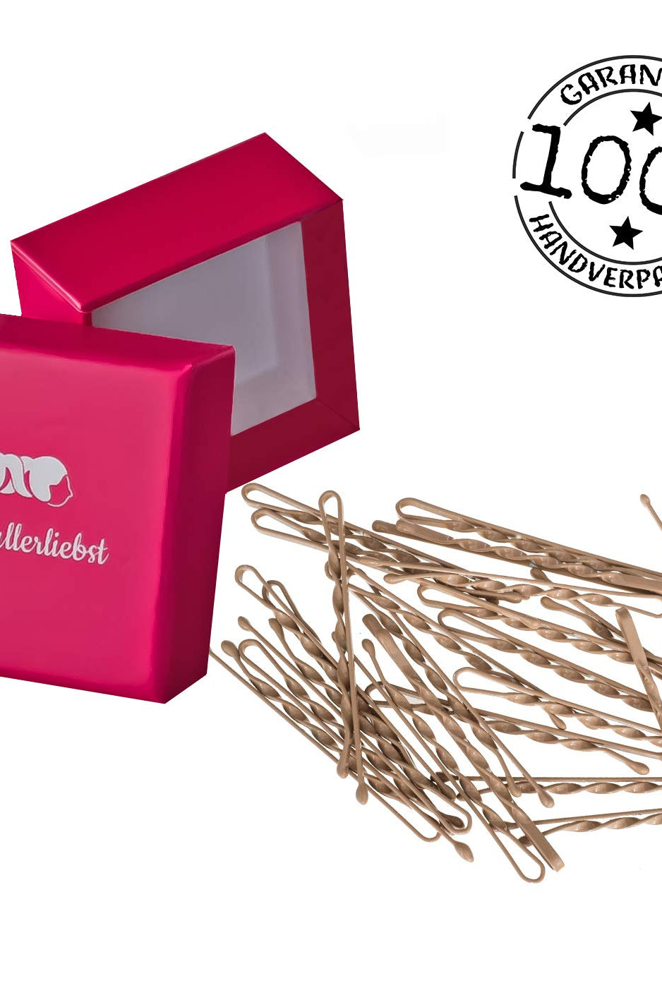 Bobby Pins gedreht (24 Stück | 5cm | (beige, gold, roségold, silber) für ultimativen Halt - HAARallerliebst