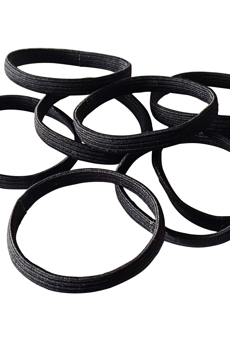 Haargummis schwarz extra breit (8 Stück | 9mm breit) - HAARallerliebst