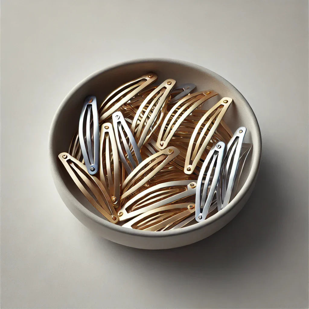 Haarspangen Gold und Silber 