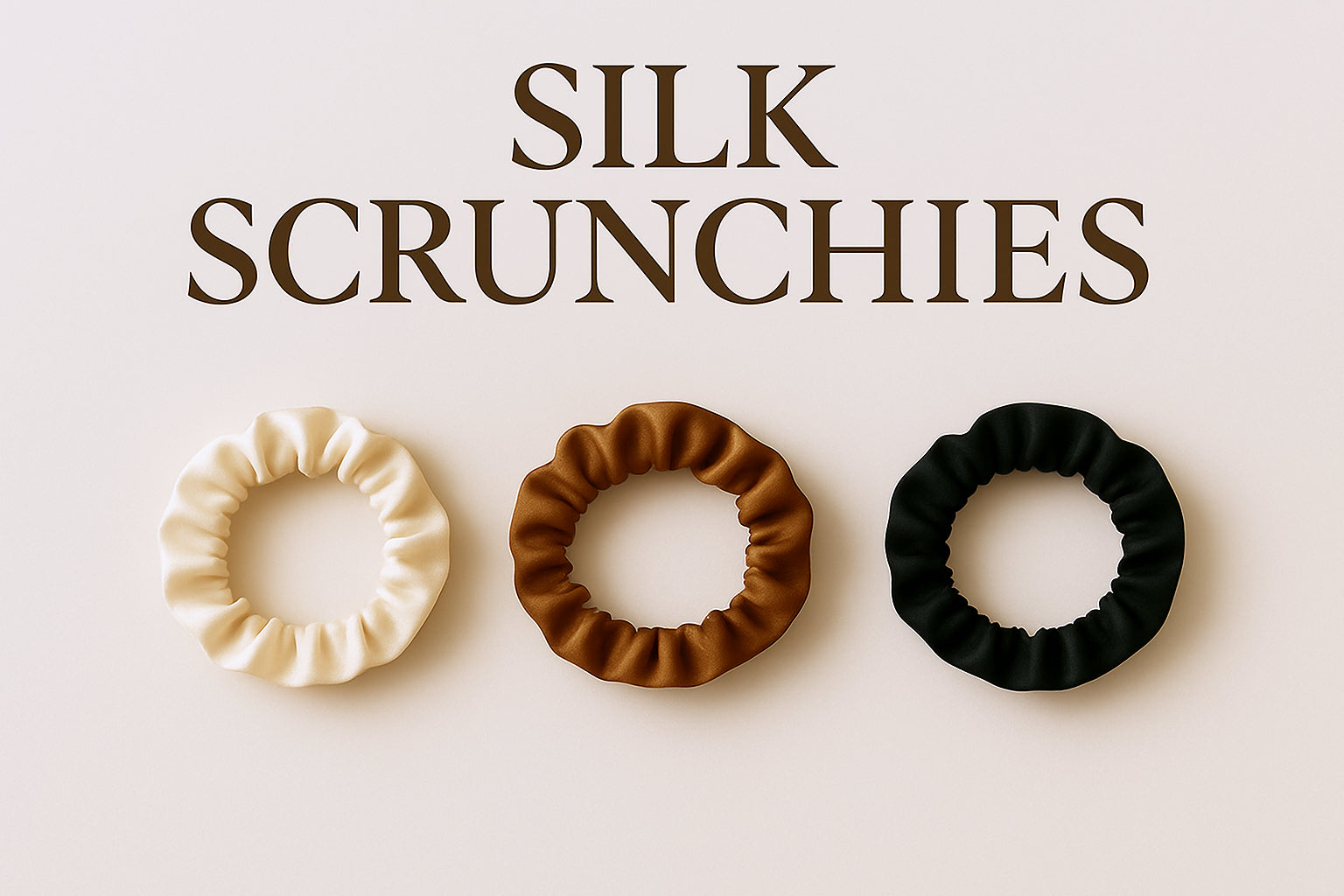 silk scrunchies