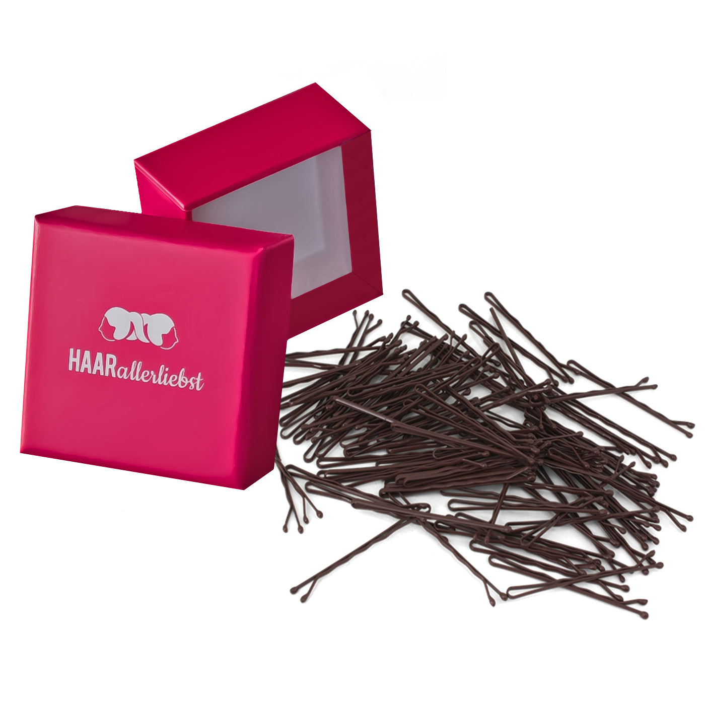 Bobby Pins braun (100 Stück | 5cm) - HAARallerliebst