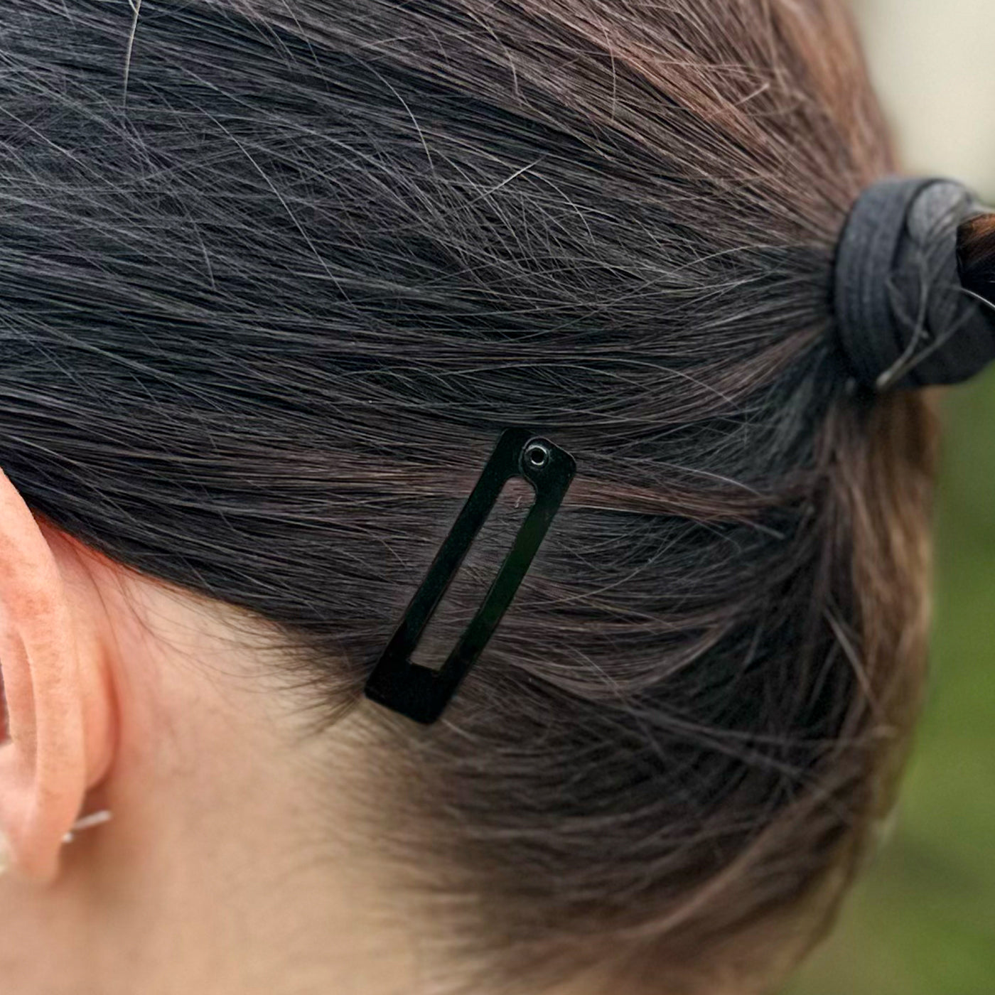 Haarspangen rechteckig (schwarz | 20 Stück | 39mm) - HAARallerliebst