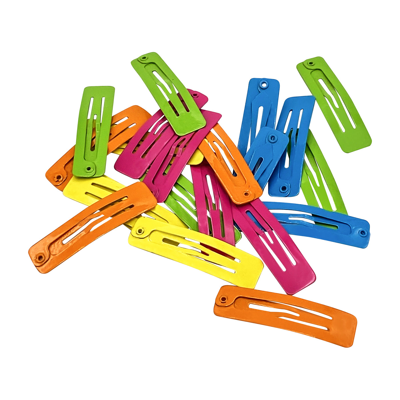 Haarspangen rechteckig (bunt | 20 Stück | 39mm) - HAARallerliebst