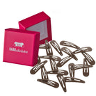 Haarspangen geriffelt (braun | 20 Stück | 5cm) - HAARallerliebst