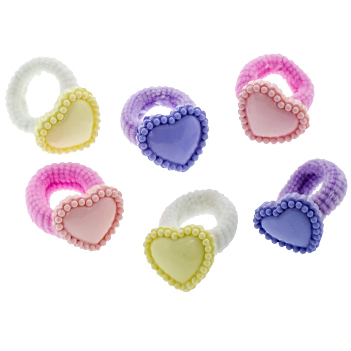 Haargummi Set (Herzen | 6 Stück) - HAARallerliebst