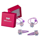 Haarschmuck Set Winter Eulen (lila | 4 Stück) - HAARallerliebst