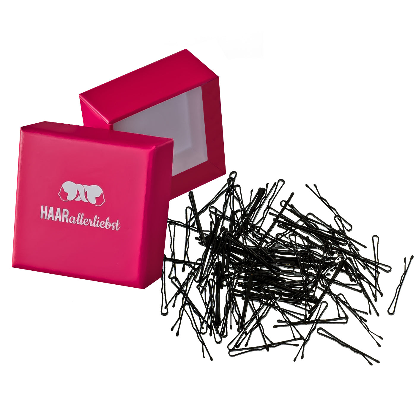 Bobby Pins mini (schwarz | 100 Stück | 34mm) - HAARallerliebst