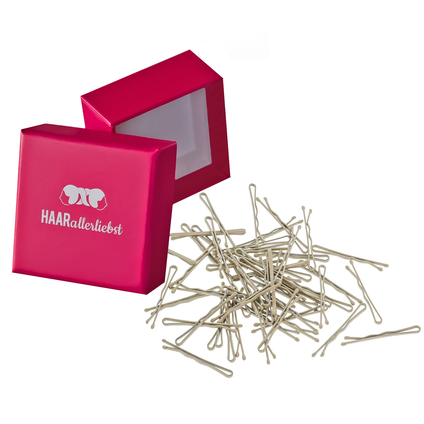 Bobby Pins mini (beige | 50 Stück | 34mm) - HAARallerliebst