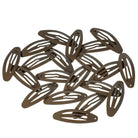 Haarspangen braun (Oval | 20 Stück | 5cm) - HAARallerliebst