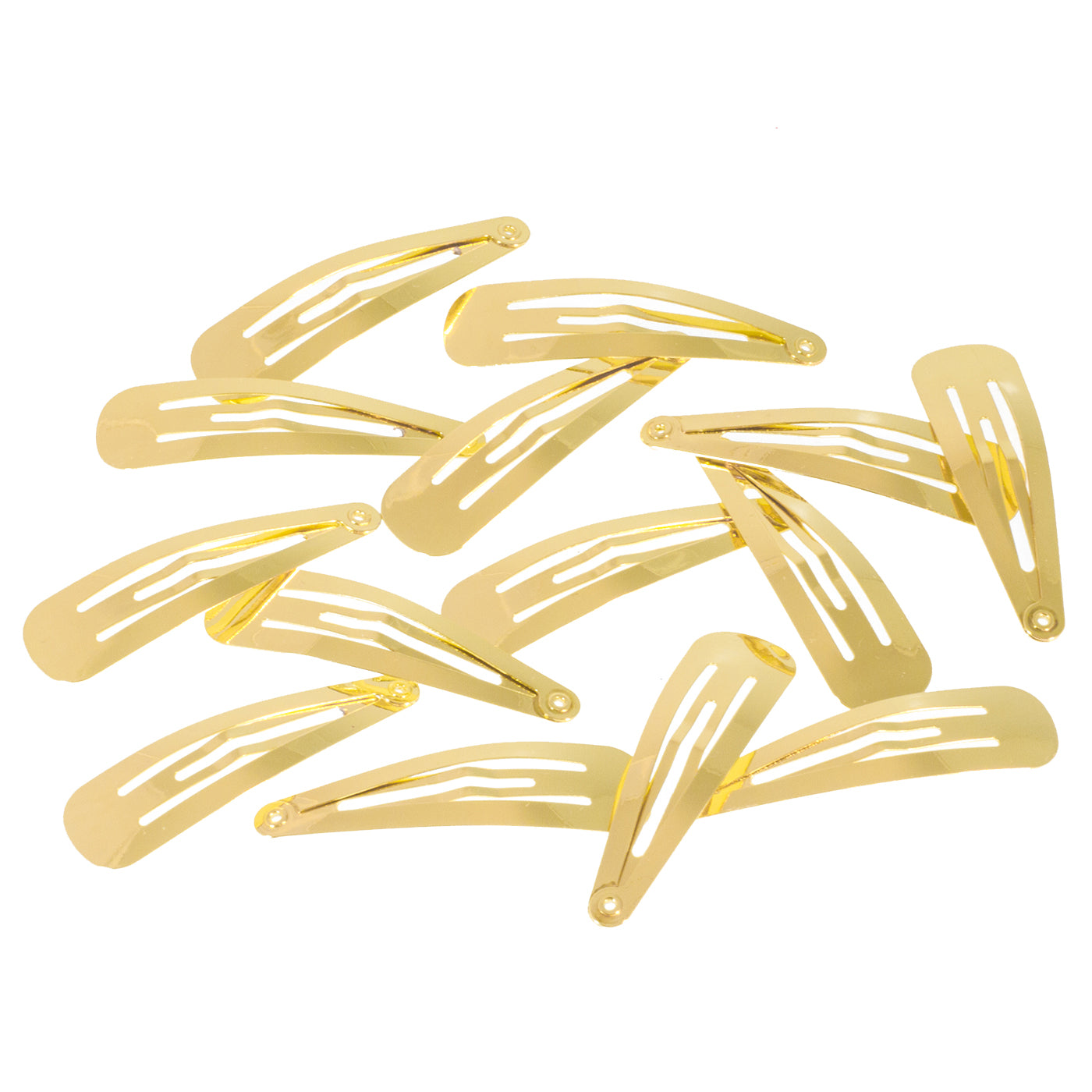 Haarspangen gold (glänzend | 14 Stück | 5cm) - HAARallerliebst