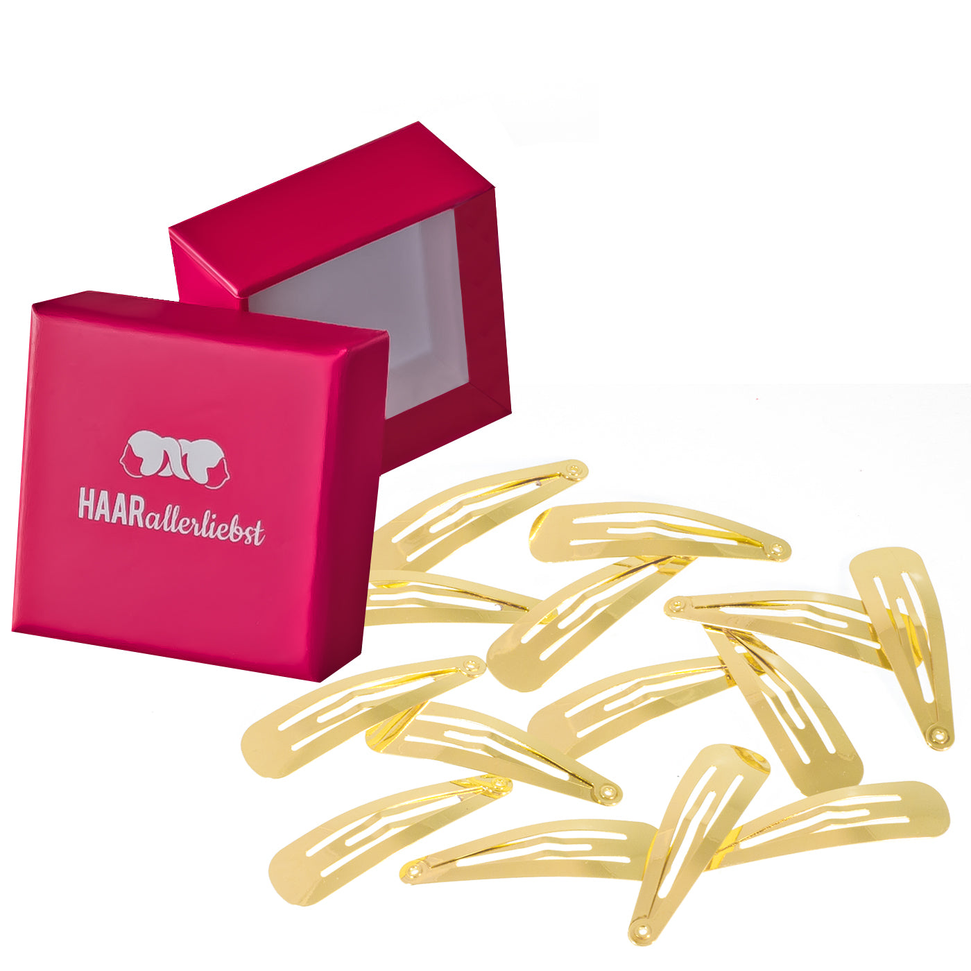 Haarspangen (gold glänzend | 14 Stück | 5cm) - HAARallerliebst