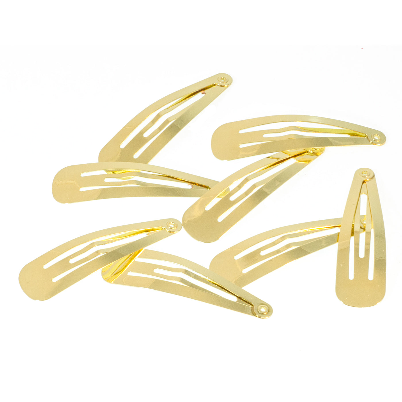 Haarspangen gold (glänzend | 8 Stück | 5cm) - HAARallerliebst